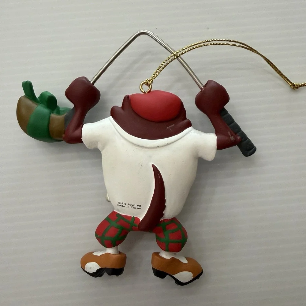 Vintage Looney Tunes Christmas Ornament Golfer Breaking Club